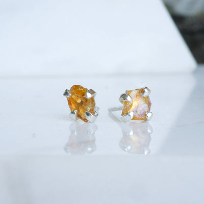 LUNA XIV CITRINE-Earrings-Corkysaintclair Melbourne