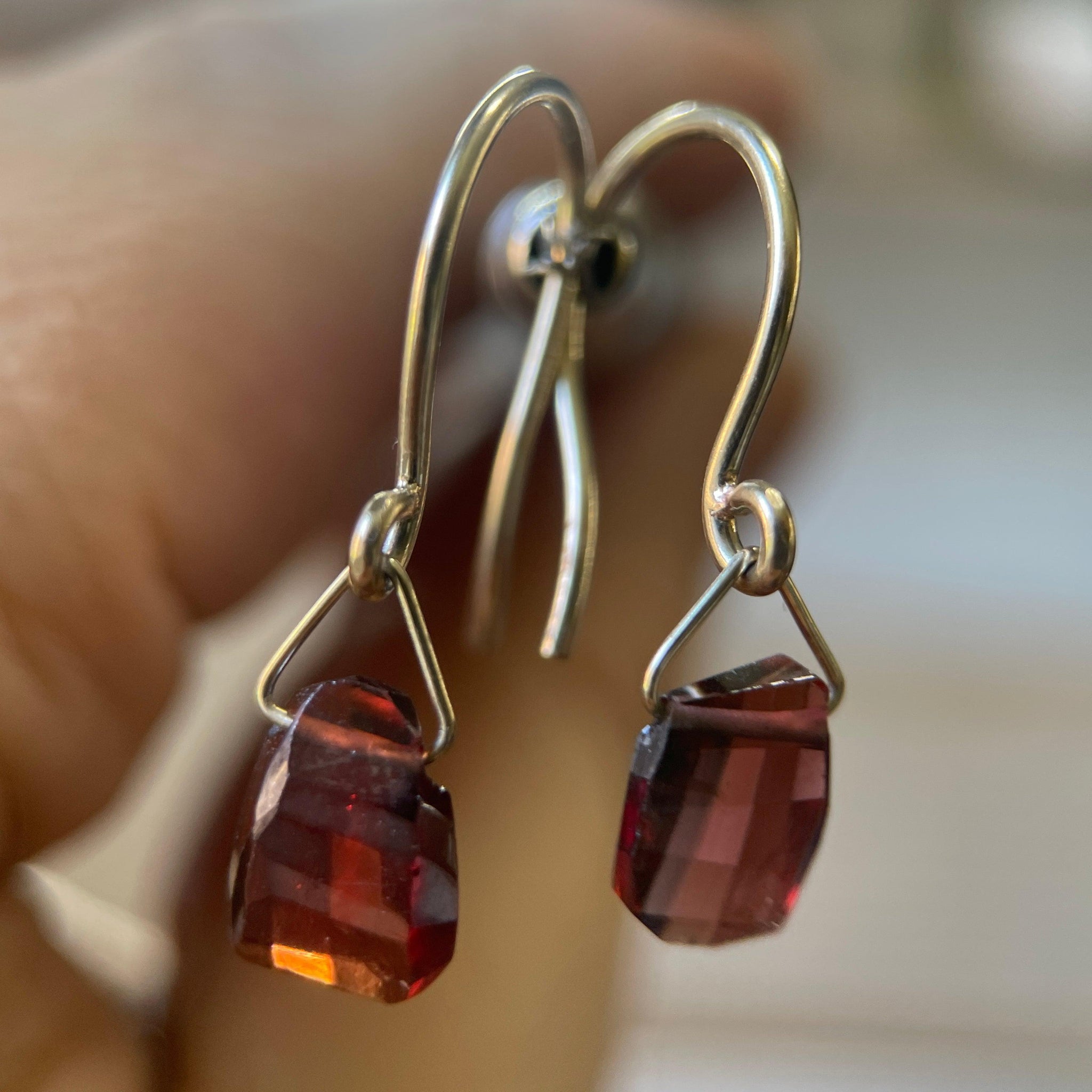 LUNA XX GARNET-Earrings-Corkysaintclair Melbourne