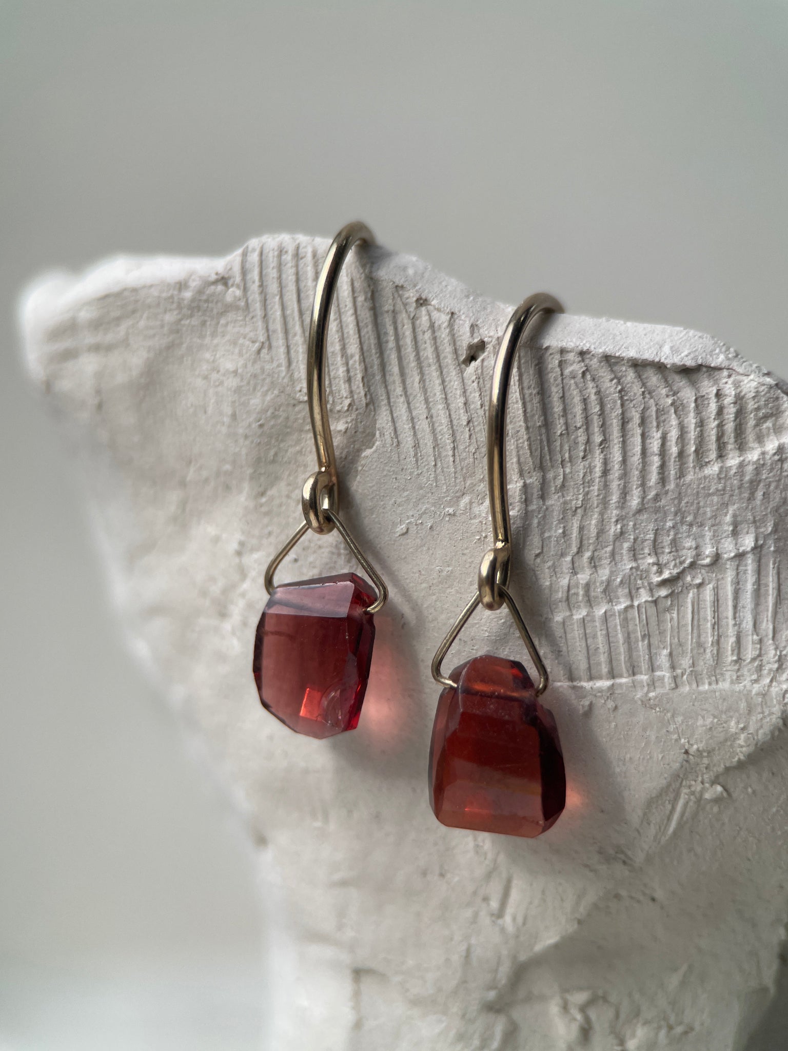 LUNA XX GARNET-Earrings-Corkysaintclair Melbourne