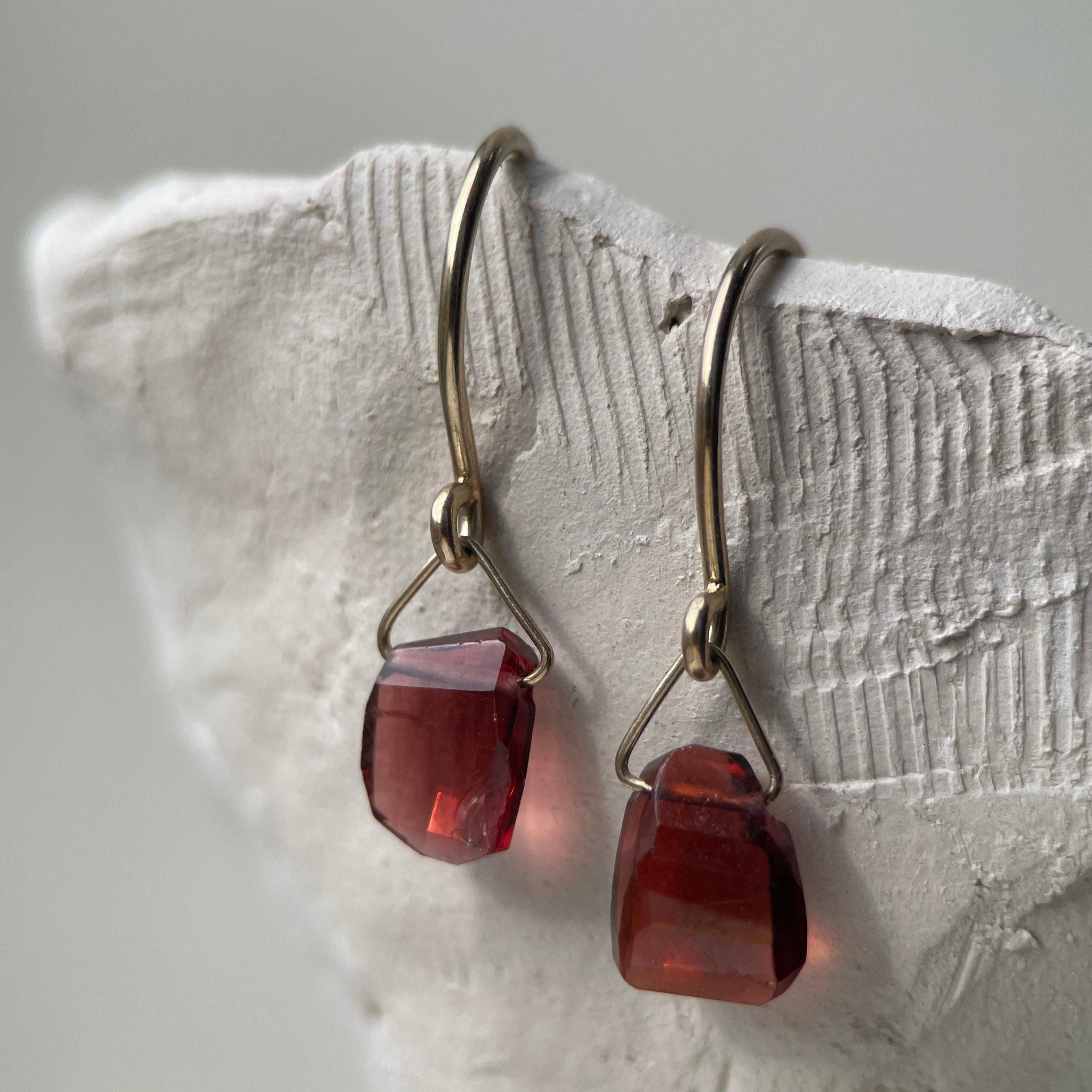 LUNA XX GARNET-Earrings-Corkysaintclair Melbourne