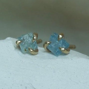 LUNA XXXVII AQUAMARINE-Earrings-Corkysaintclair Melbourne