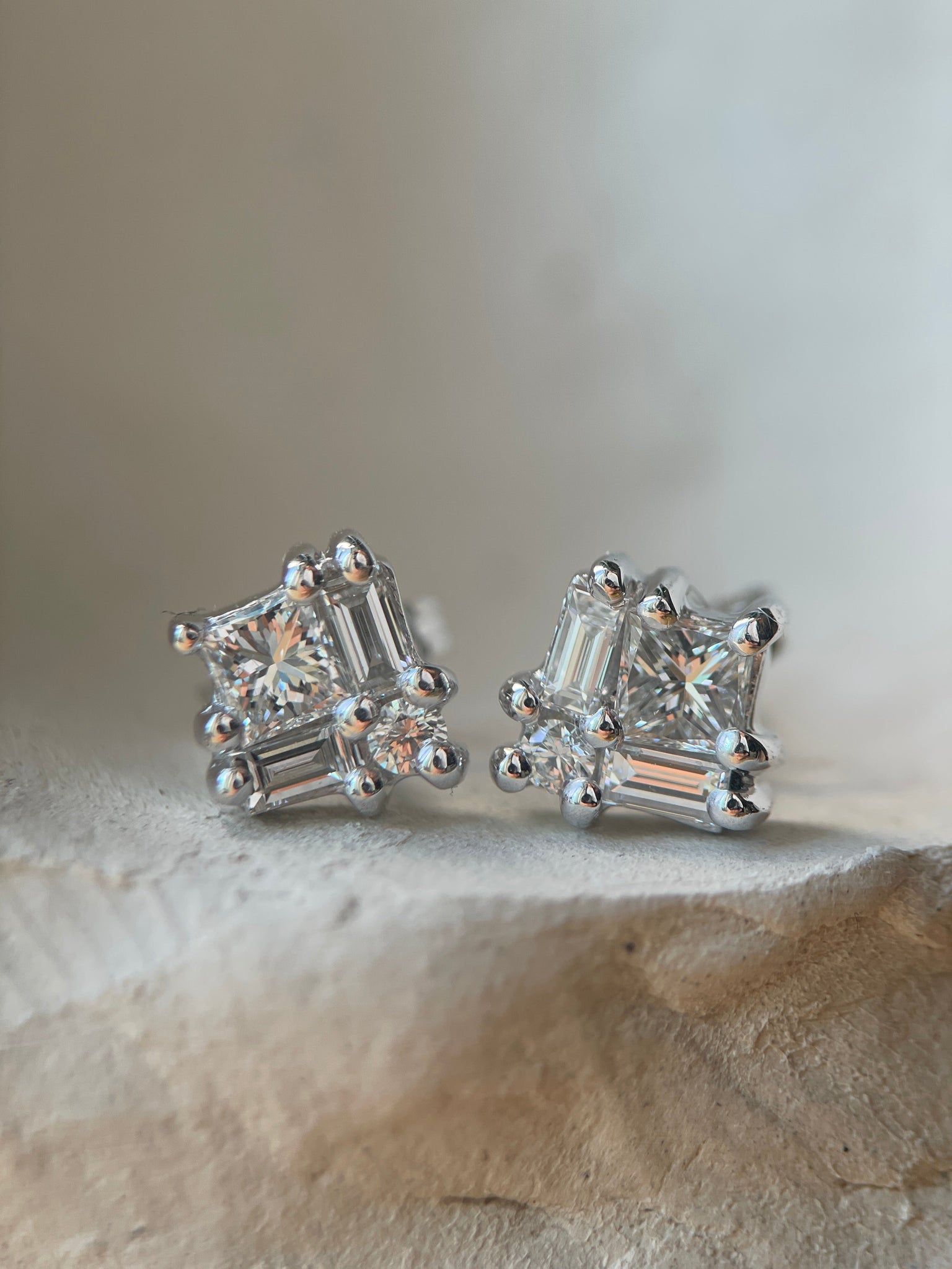 LUX AETERNA II DIAMOND-Earrings-Corkysaintclair Melbourne