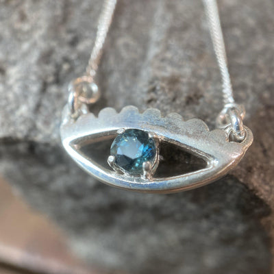MAGIC EYE PENDANT SAPPHIRE-Accessories-Corkysaintclair Melbourne