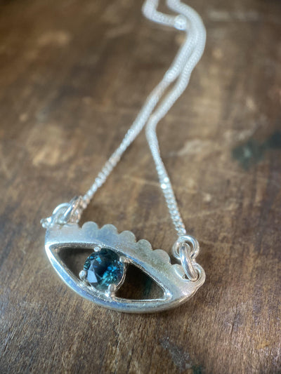MAGIC EYE PENDANT SAPPHIRE-Accessories-Corkysaintclair Melbourne