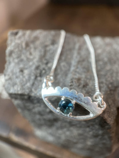 MAGIC EYE PENDANT SAPPHIRE-Accessories-Corkysaintclair Melbourne