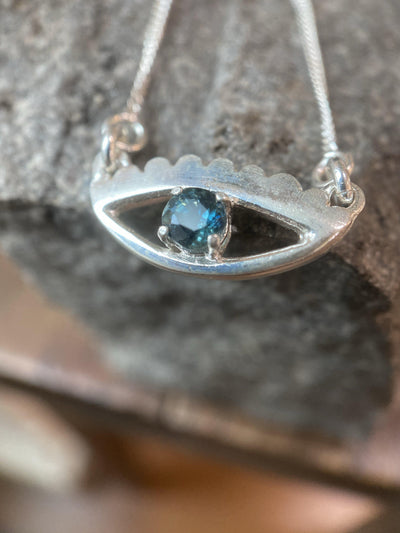 MAGIC EYE PENDANT SAPPHIRE-Accessories-Corkysaintclair Melbourne