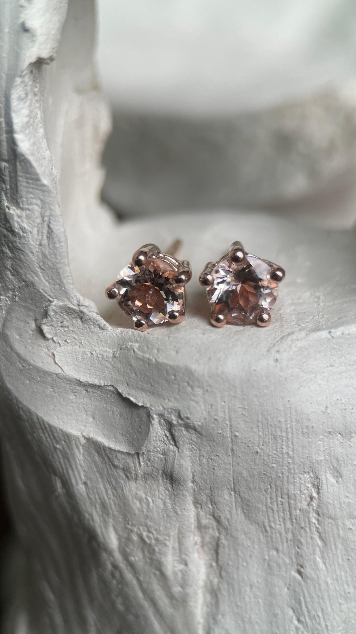 MAGIC HOUR III MORGANITE-Earrings-Corkysaintclair Melbourne