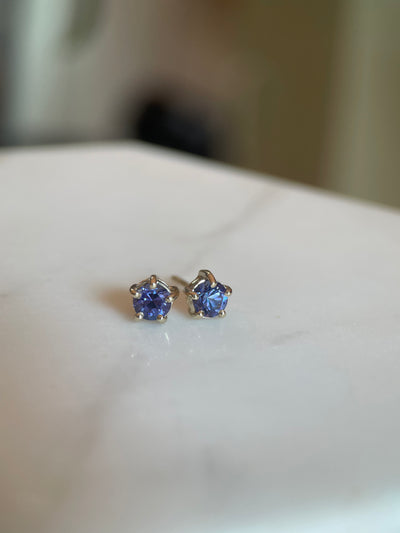 MAGIC HOUR XVII TANZANITE-Earrings-Corkysaintclair Melbourne