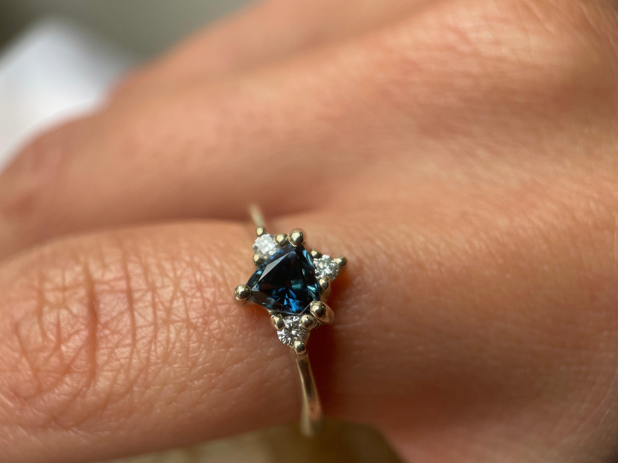 MAGNOLIA AUSTRALIAN SAPPHIRE-Rings-Corkysaintclair Melbourne