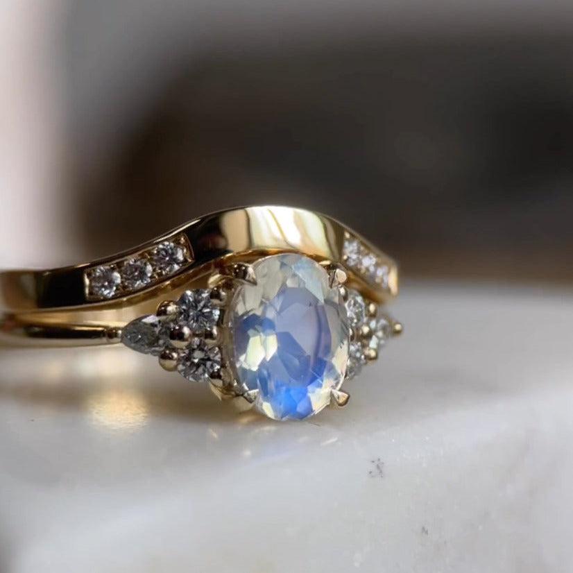 MELODY V MOONSTONE-Rings-Corkysaintclair Melbourne