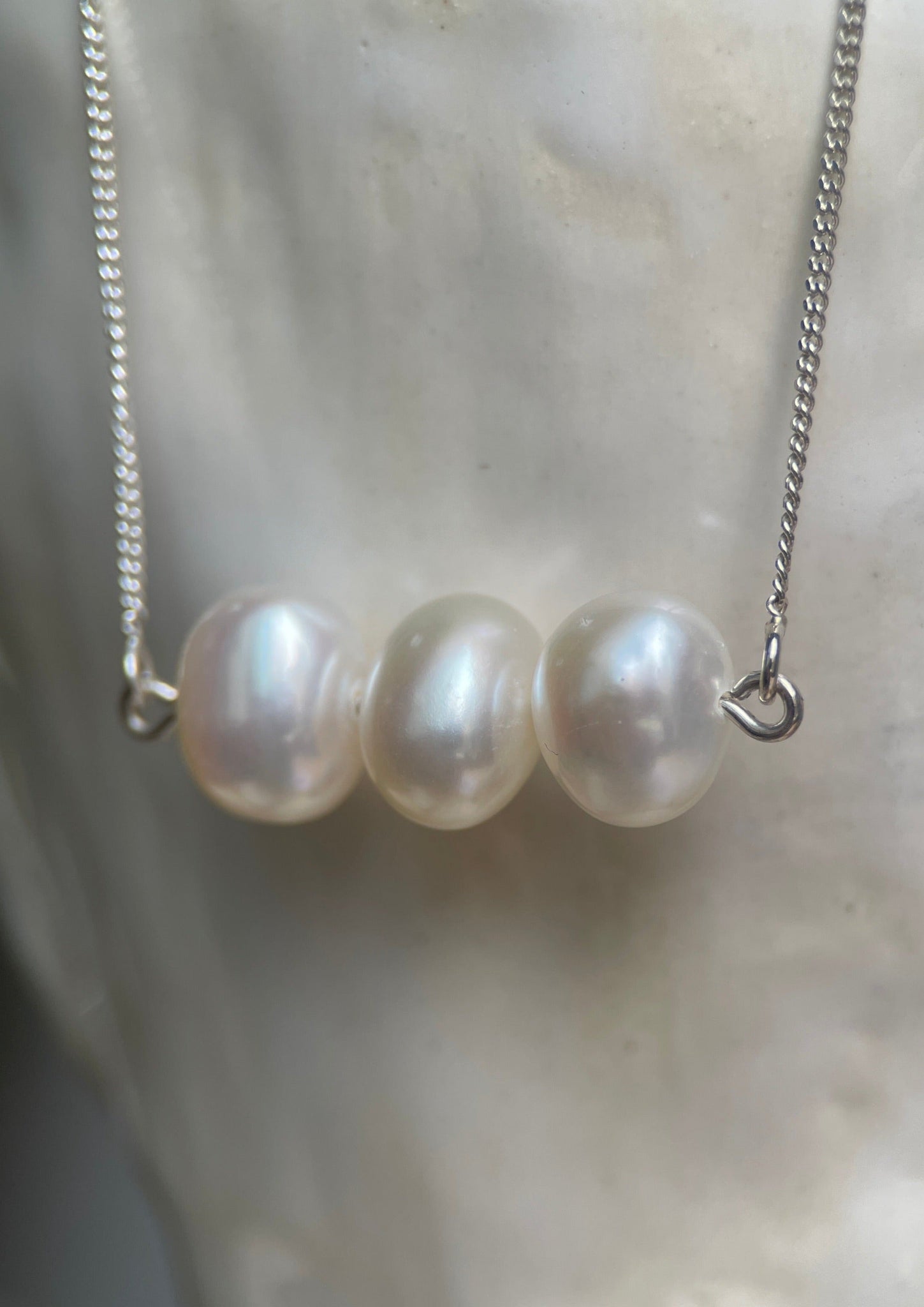 PEARL BAR NECKLACE-Necklaces-Corkysaintclair Melbourne