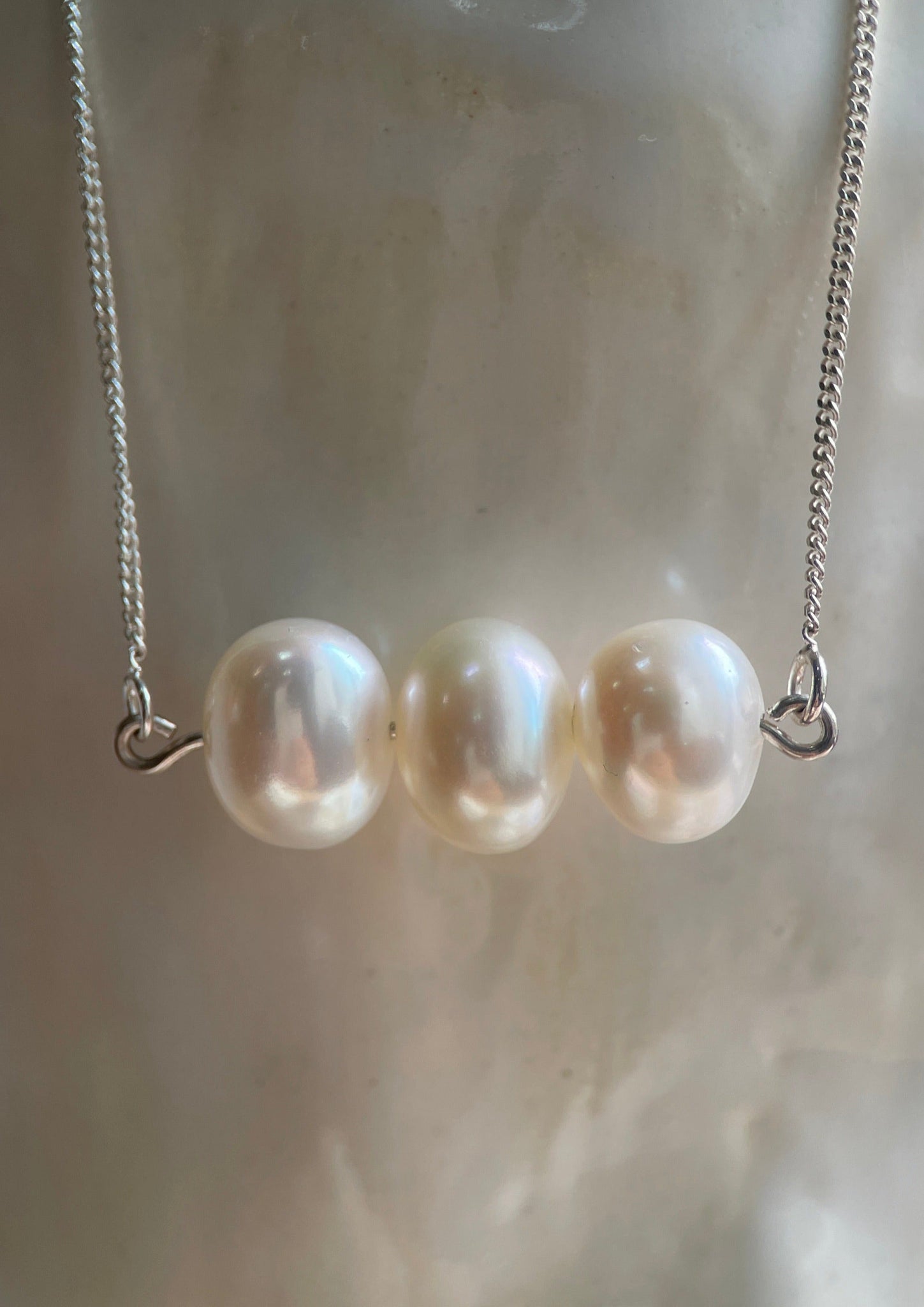 PEARL BAR NECKLACE-Necklaces-Corkysaintclair Melbourne