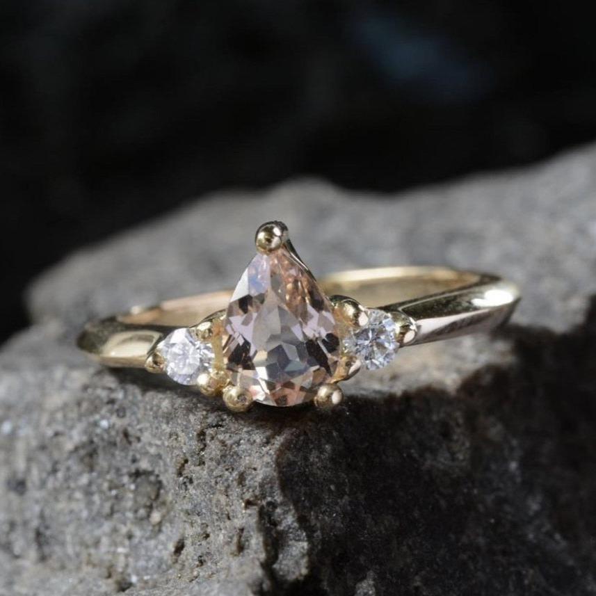PEONY I MORGANITE-Rings-Corkysaintclair Melbourne
