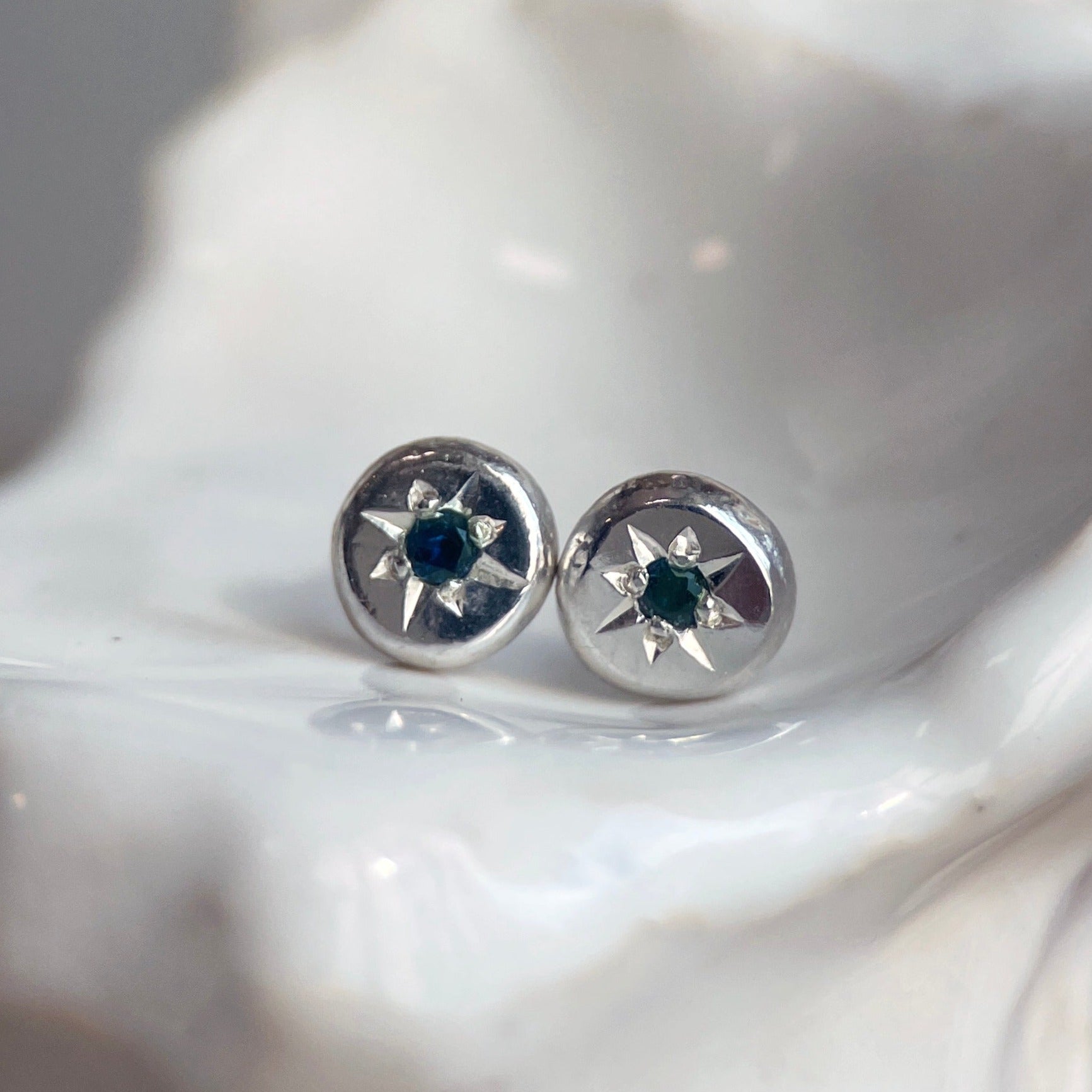 POLARIS IXX SAPPHIRES-Earrings-Corkysaintclair Melbourne