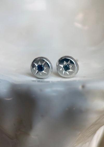 POLARIS MAJOR IXX SAPPHIRES-Earrings-Corkysaintclair Melbourne