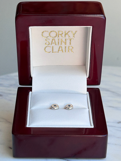 POLARIS MAJOR IXX SAPPHIRES-Earrings-Corkysaintclair Melbourne