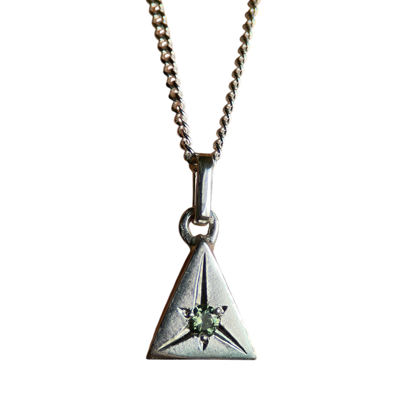 PRISM III GREEN SAPPHIRE-Necklaces-Corkysaintclair Melbourne