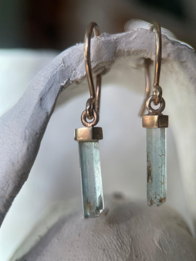 PURE LIGHT I AQUAMARINE-Earrings-Corkysaintclair Melbourne