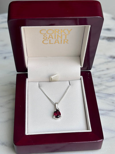 ROMY VI GARNET-Necklaces-Corkysaintclair Melbourne