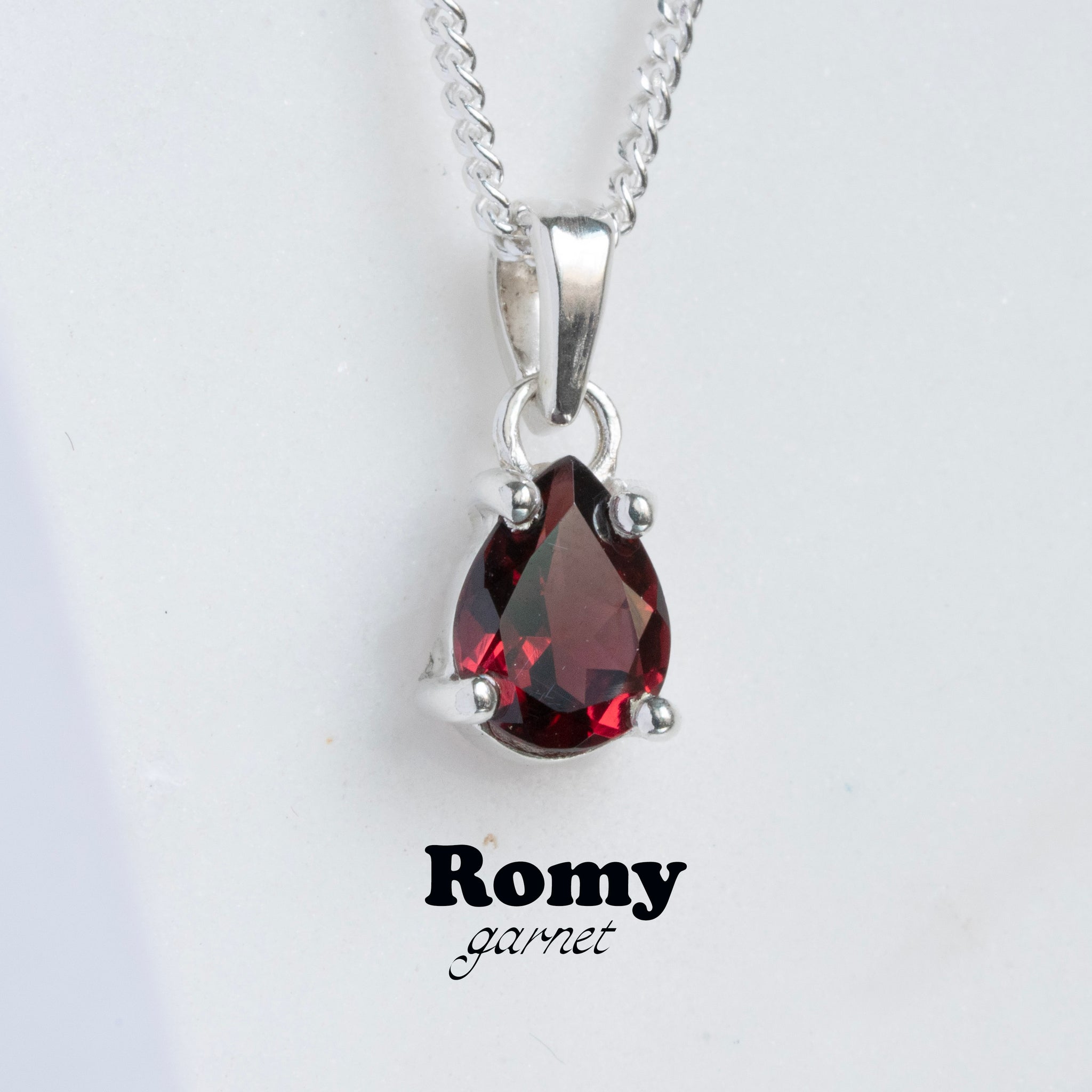ROMY VI GARNET-Necklaces-Corkysaintclair Melbourne