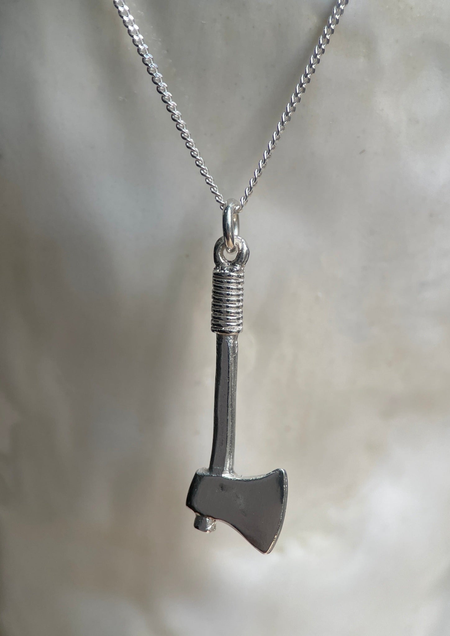 SILVER AXE-Necklaces-Corkysaintclair Melbourne