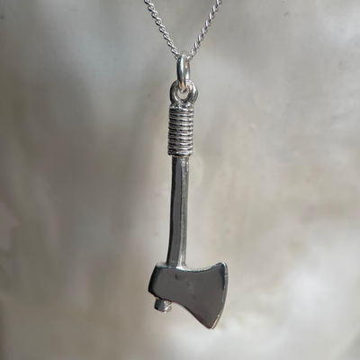 SILVER AXE-Necklaces-Corkysaintclair Melbourne