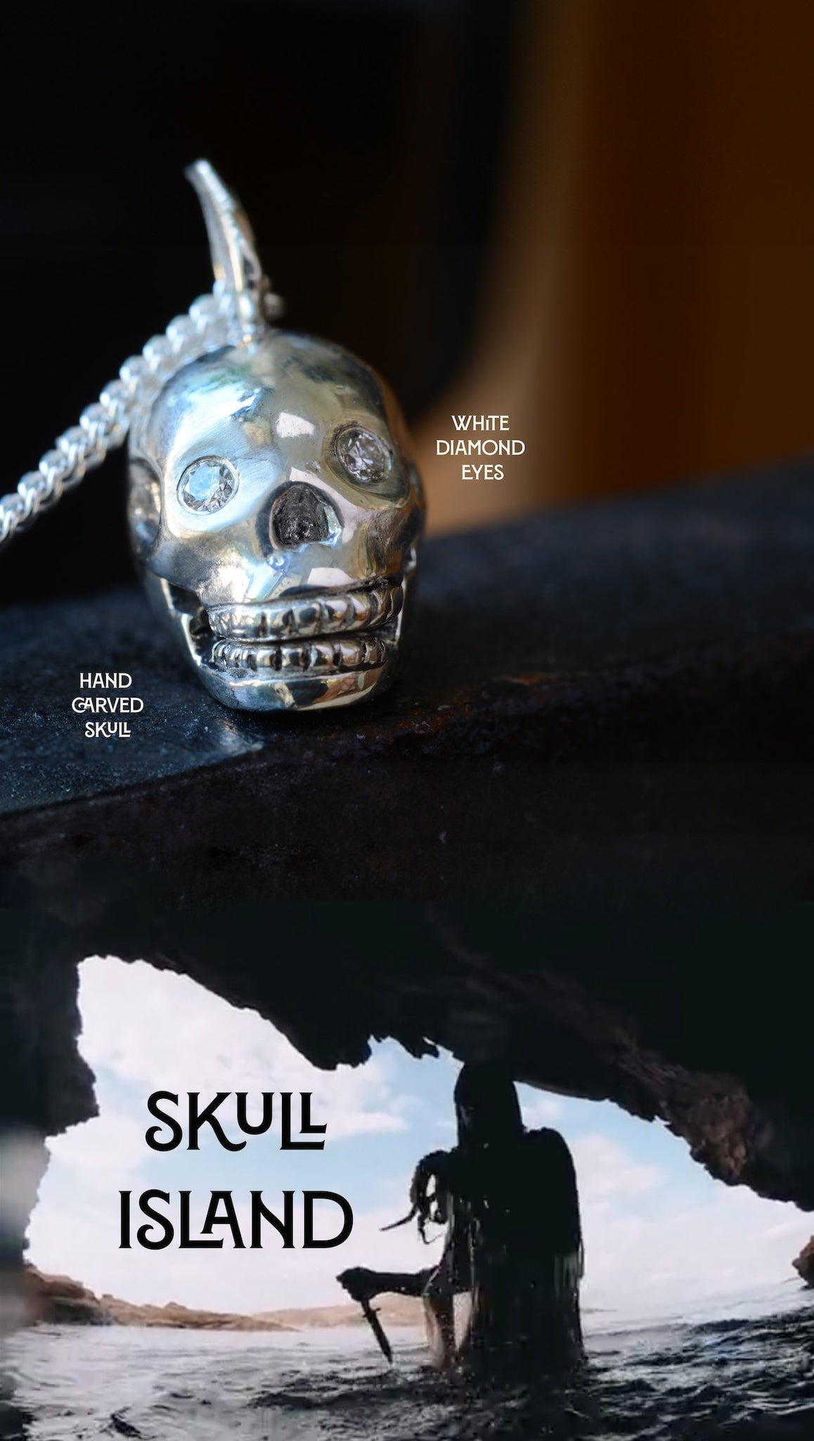 SKULL ISLAND I DIAMONDS-Necklaces-Corkysaintclair Melbourne
