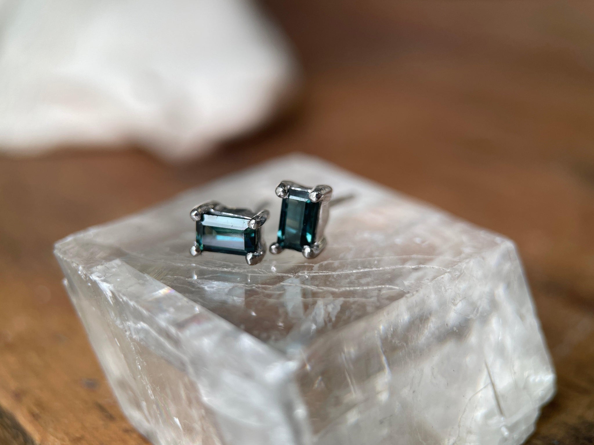 VAPOUR III SAPPHIRE-Earrings-Corkysaintclair Melbourne