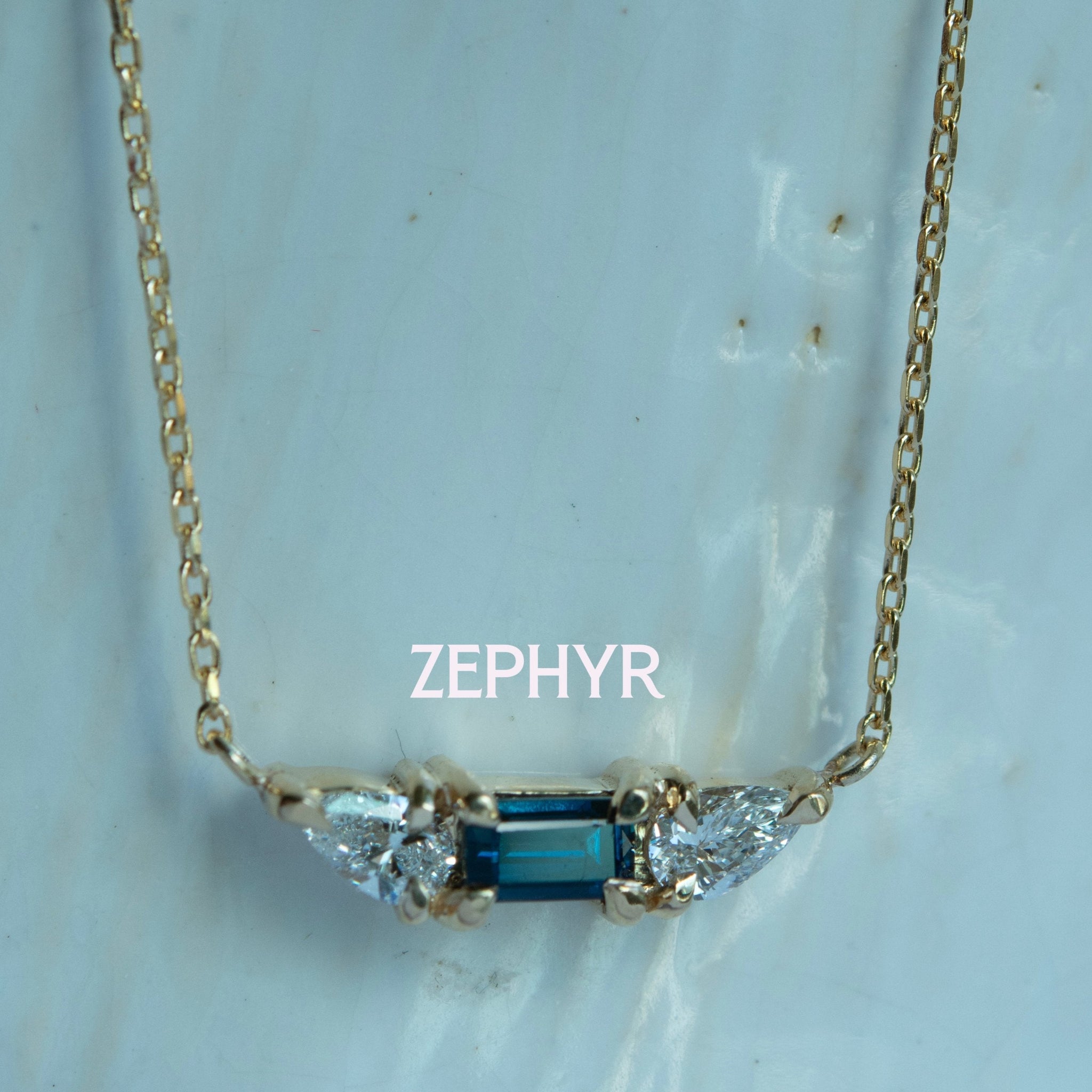 ZEPHYR I SAPPHIRE-Necklaces-Corkysaintclair Melbourne