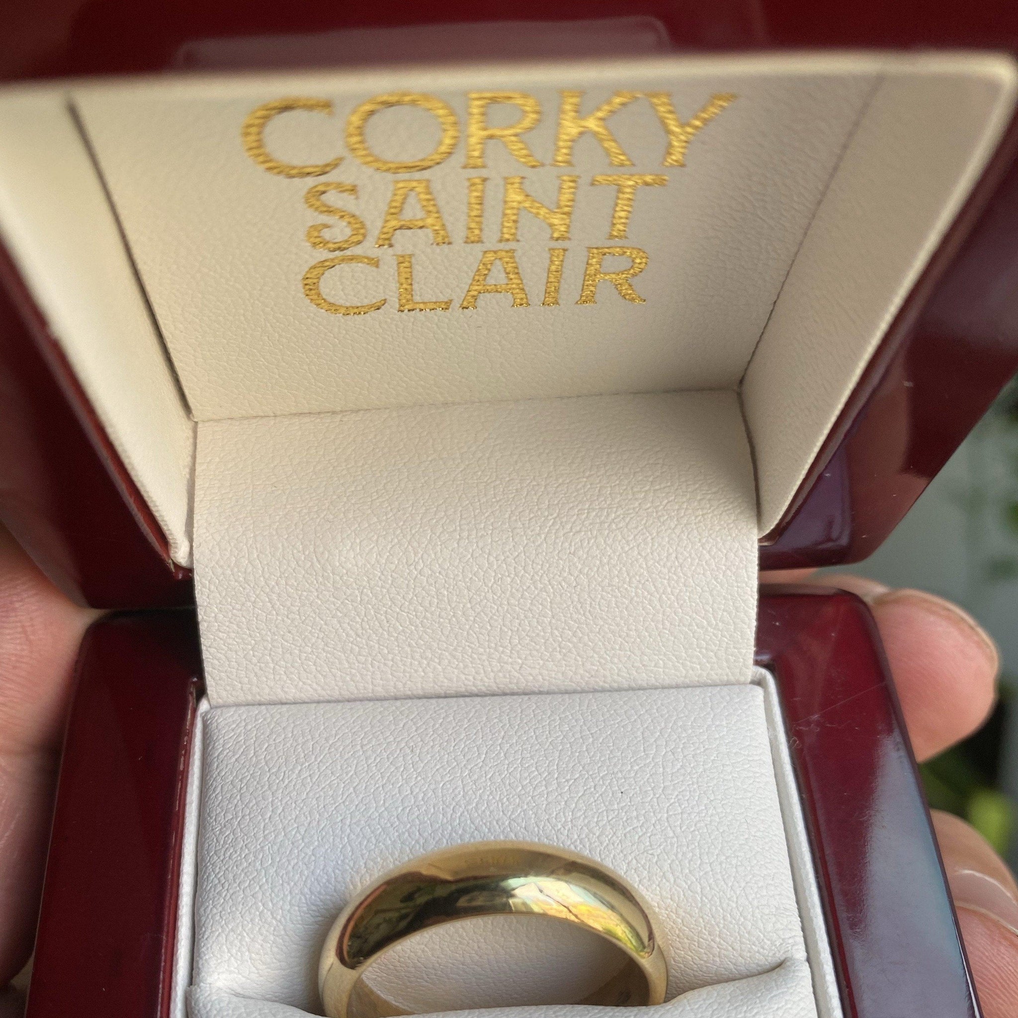 CLASSIC WEDDING RING-Rings-Corkysaintclair Melbourne