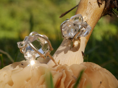 Double Headed Herkimer Studs-Accessories-Corkysaintclair Melbourne