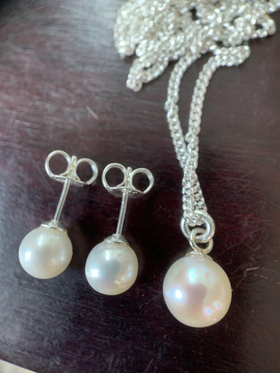 FRESH WATER PEARL GIFT SET-Accessories-Corkysaintclair Melbourne