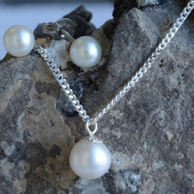 FRESH WATER PEARL GIFT SET-Accessories-Corkysaintclair Melbourne
