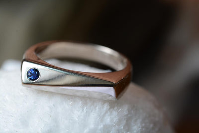 GEO RING - SAPPHIRE-Rings-Corkysaintclair Melbourne