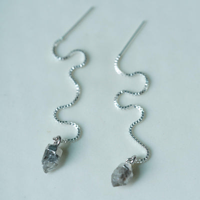 GEMSTONE SNAKE EARRINGS-Accessories-Corkysaintclair Melbourne
