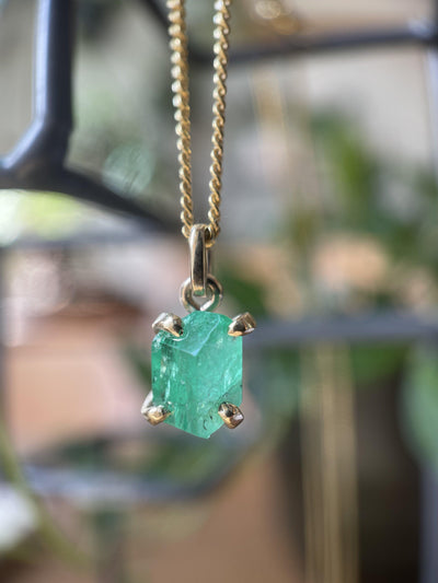 LUSH EMERALD PENDANT-Necklaces-Corkysaintclair Melbourne