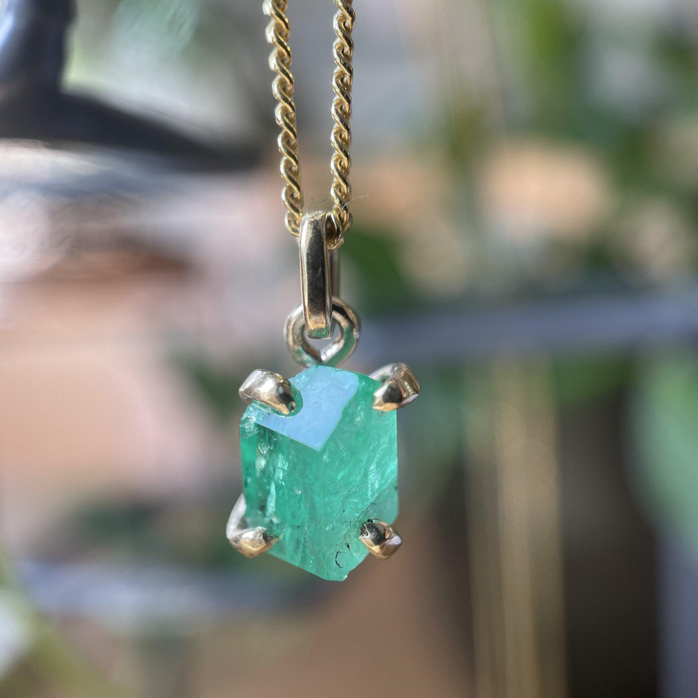 LUSH EMERALD PENDANT-Necklaces-Corkysaintclair Melbourne