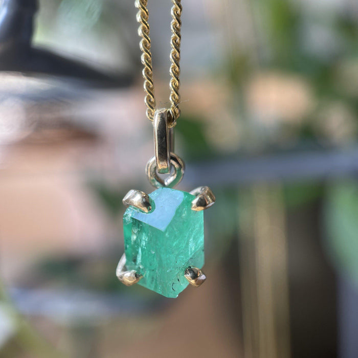 LUSH EMERALD PENDANT-Necklaces-Corkysaintclair Melbourne