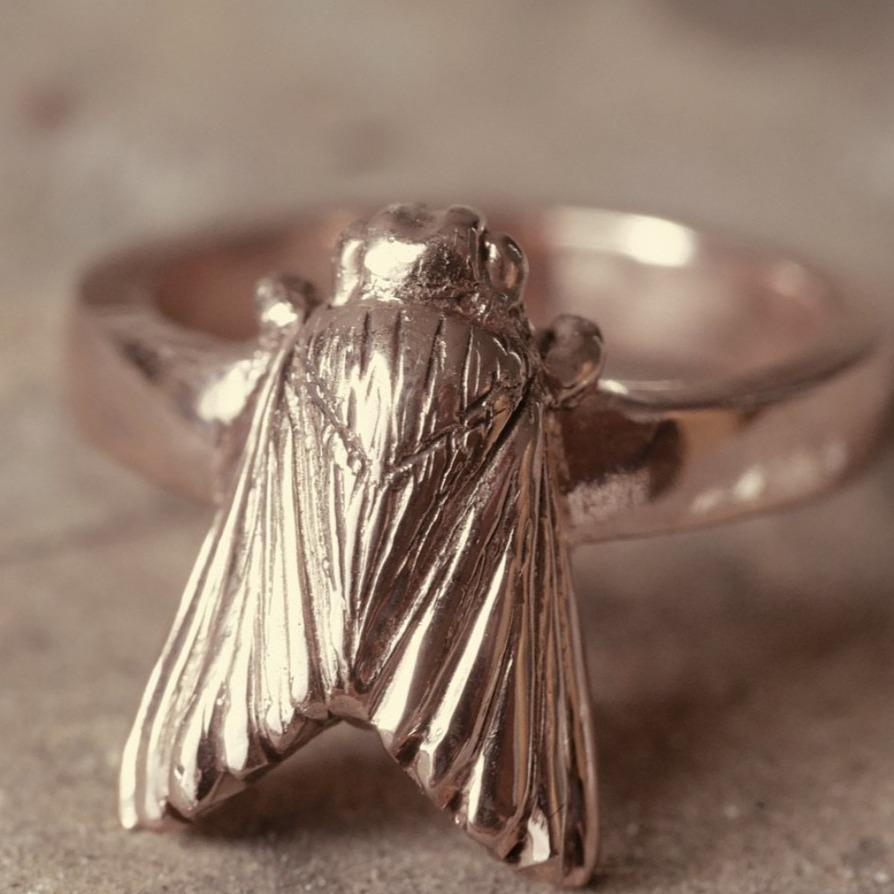 MOTH RING-Rings-Corkysaintclair Melbourne