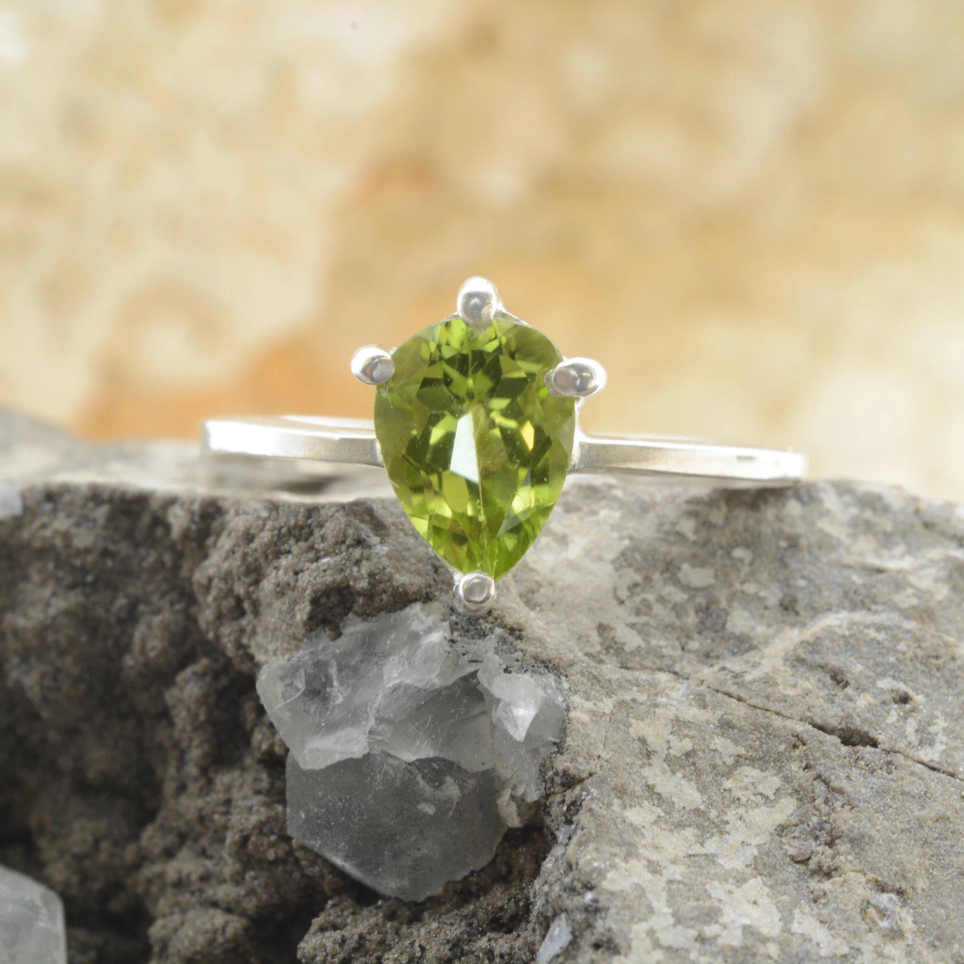 PERIDOT STATEMENT RING-Corkysaintclair Melbourne